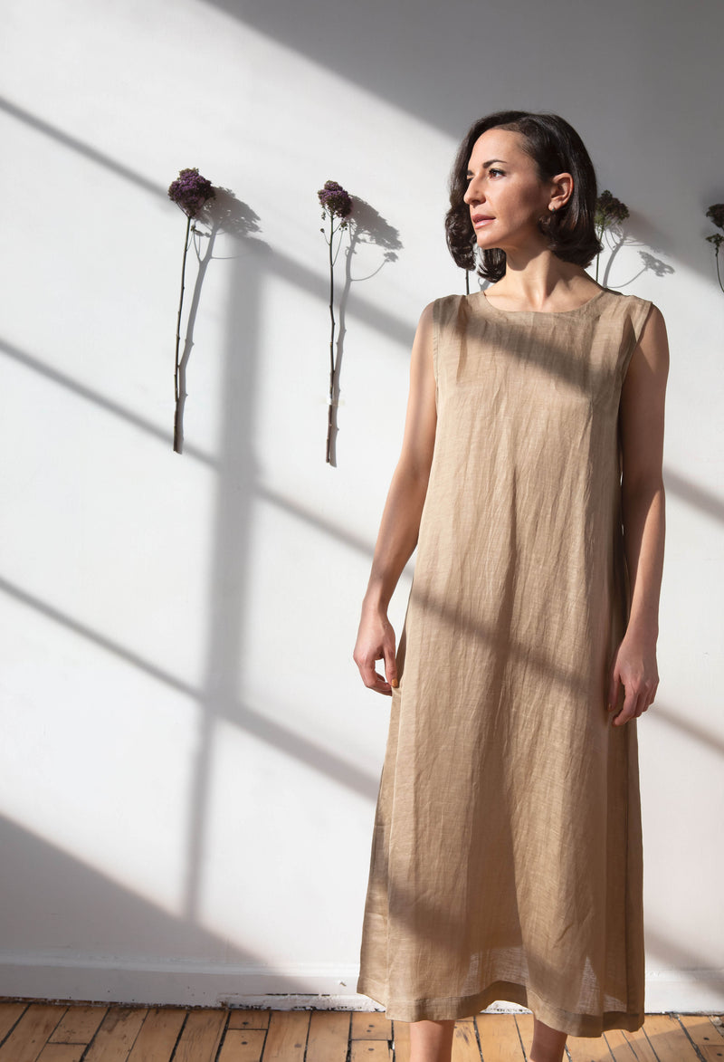 The Freya Dress - handmade sustainable linen dress - Aida Zardoost