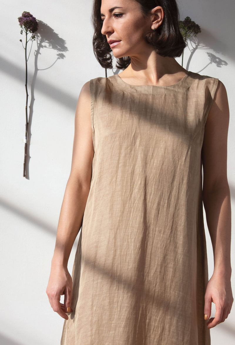 The Freya Dress - handmade sustainable linen dress - Aida Zardoost