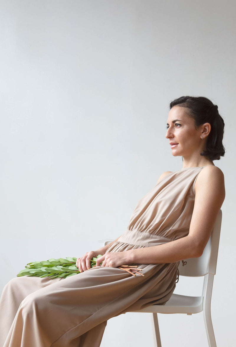 The Delara Dress - open back dress - Aida Zardoost