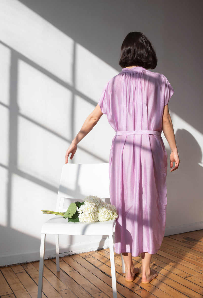 The Lalita Dress | Belted Midi Kaftan Dress - Aida Zardoost